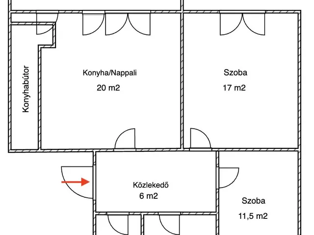 Kiadó lakás Budapest III. kerület 59 nm