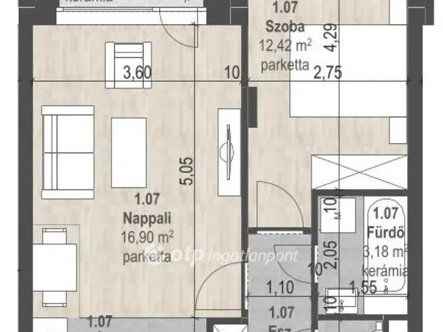 Eladó lakás Budapest XIII. kerület 45 nm