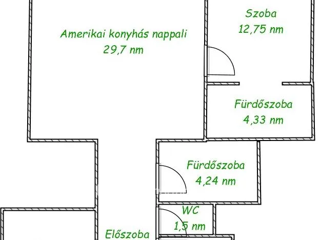 Eladó lakás Budapest V. kerület 80 nm