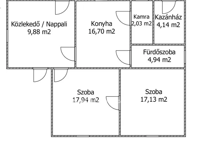 Eladó ház Fábiánsebestyén 68 nm