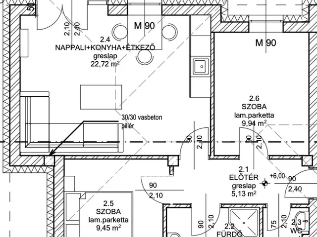 Eladó lakás Cserkeszőlő 54 nm