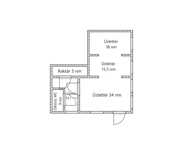 Eladó kereskedelmi és ipari ingatlan Szentes 96 nm
