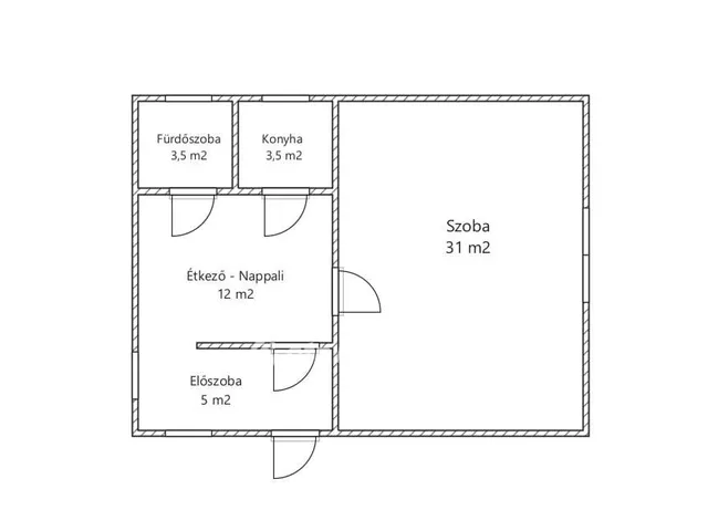 Eladó ház Fábiánsebestyén 55 nm