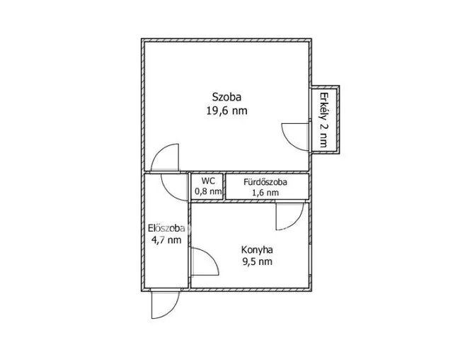 Eladó lakás Hódmezővásárhely 35 nm