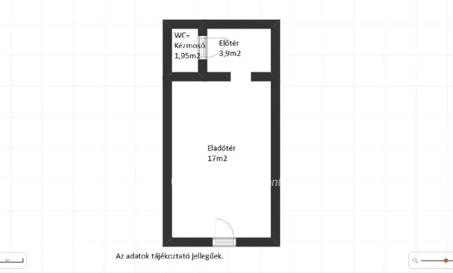 Eladó kereskedelmi és ipari ingatlan Kaposvár, Kossuth Tér 25 nm