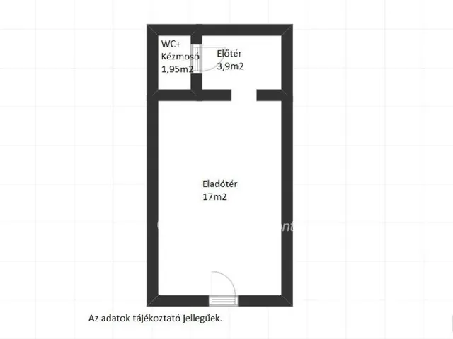 Eladó kereskedelmi és ipari ingatlan Kaposvár, Belváros 25 nm