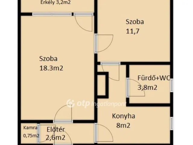 Kiadó lakás Kaposvár 50 nm