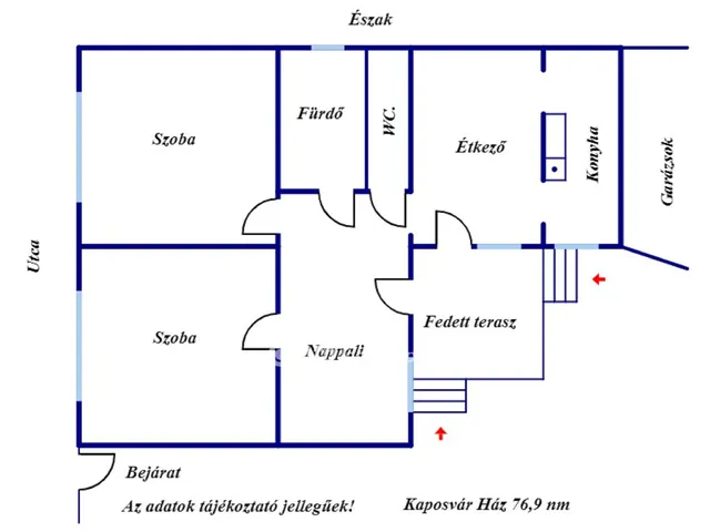 Eladó ház Kaposvár 76 nm