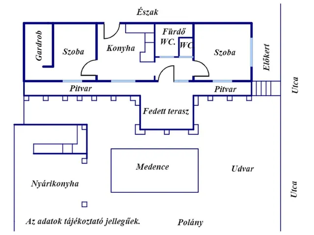 Eladó ház Polány 72 nm