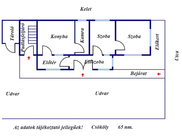 Eladó ház Csököly 65 nm