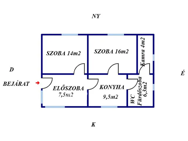 Eladó ház Kaposvár 58 nm