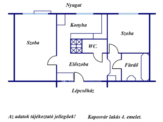 Eladó lakás Kaposvár 49 nm