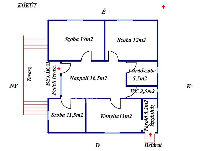 Eladó ház Kőkút 95 nm