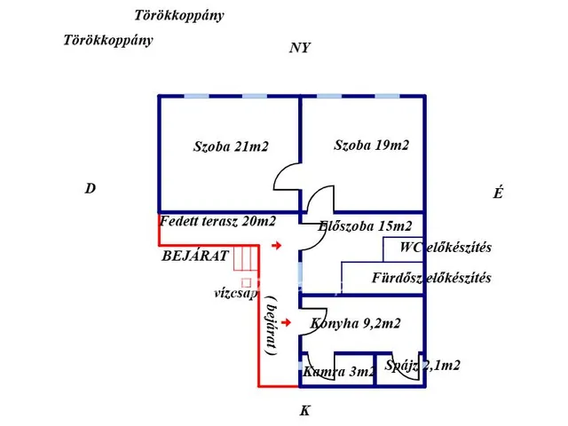 Eladó ház Törökkoppány 80 nm