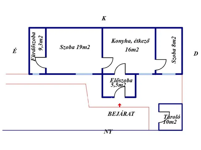 Eladó lakás Kaposvár 57 nm