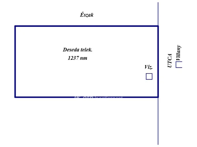 Eladó telek Kaposvár, Toponár 1237 nm