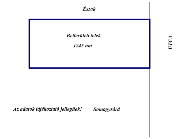 Eladó telek Somogysárd 1245 nm