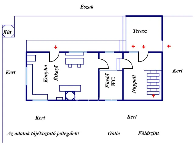Eladó ház Gölle 68 nm