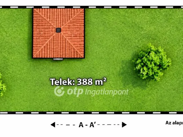 Eladó telek Dömsöd 388 nm
