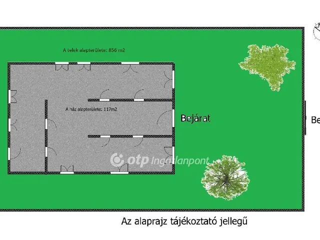 Eladó telek Dömsöd 856 nm