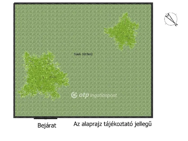 Eladó telek Dömsöd 1019 nm