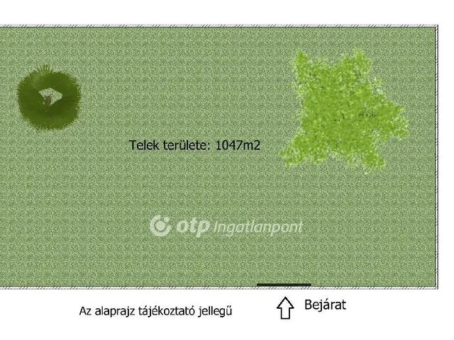 Eladó telek Halásztelek 1047 nm