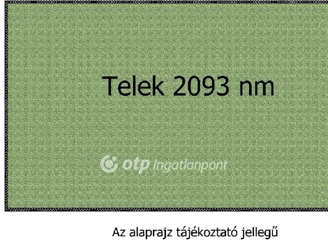 Eladó telek Gyugy, családi házas övezet 2093 nm
