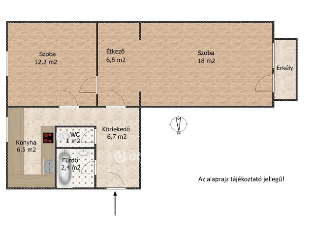 Eladó lakás Budapest XI. kerület, Őrmező 55 nm