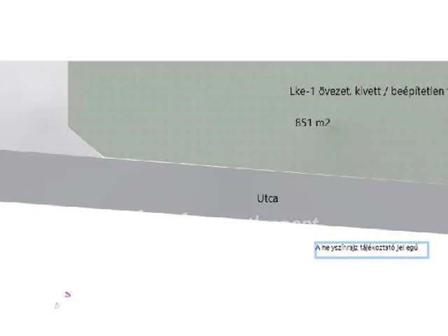 Eladó telek Taksony 851 nm