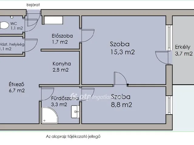 Eladó lakás Budapest XXI. kerület, Csillagtelep 43 nm