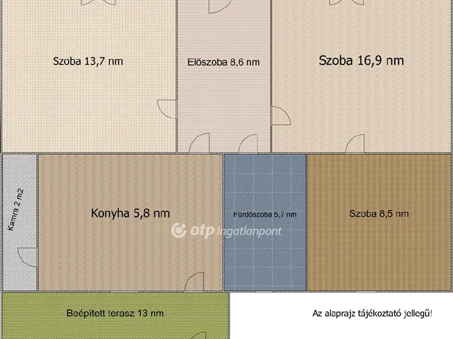 Eladó ház Halásztelek 74 nm