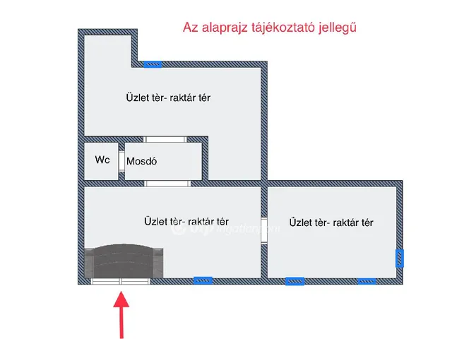 Eladó kereskedelmi és ipari ingatlan Budapest VIII. kerület 90 nm