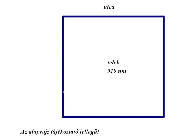 Eladó telek Jászberény 519 nm