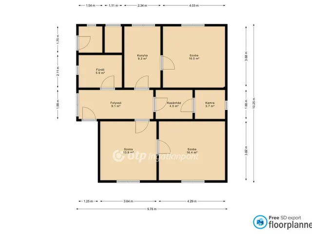 Eladó ház Tiszaföldvár 74 nm