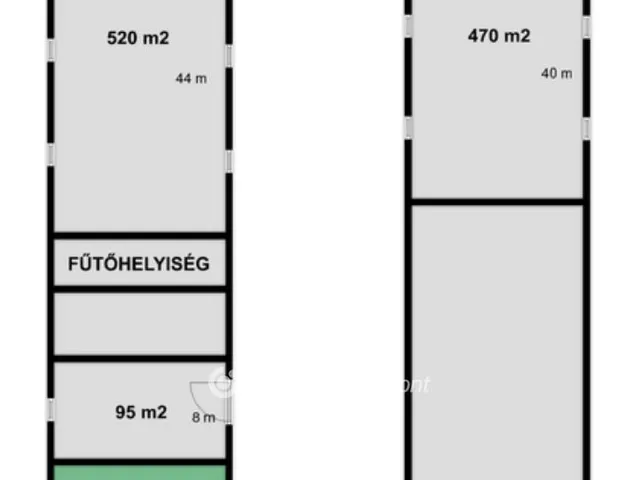 Kiadó kereskedelmi és ipari ingatlan Tarján 280 nm