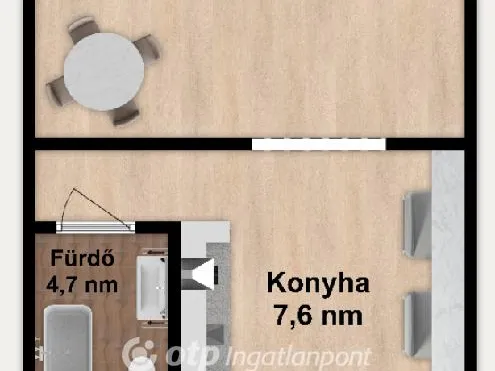 Kiadó lakás Budapest VI. kerület 37 nm