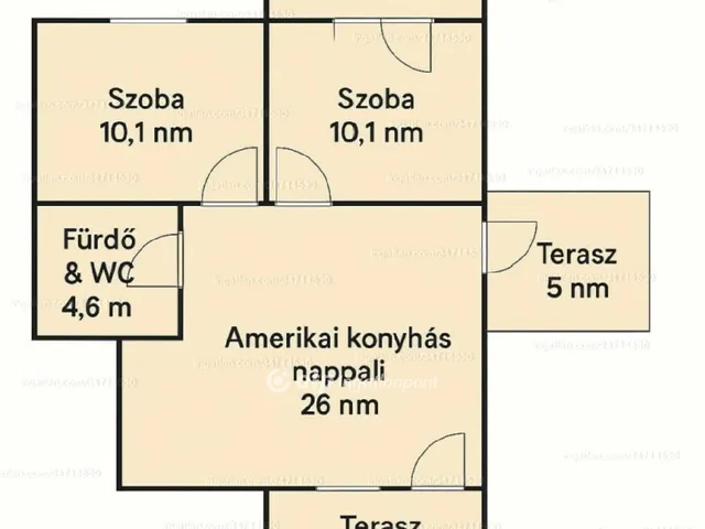 Eladó lakás Budapest X. kerület, Kőbánya 54 nm
