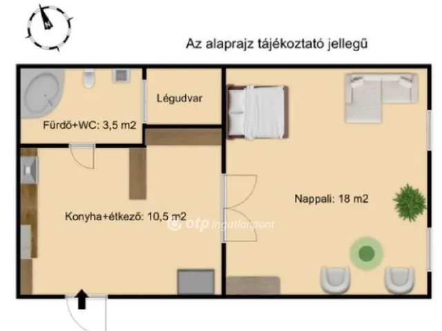 Eladó lakás Budapest XIV. kerület, Törökőr 32 nm