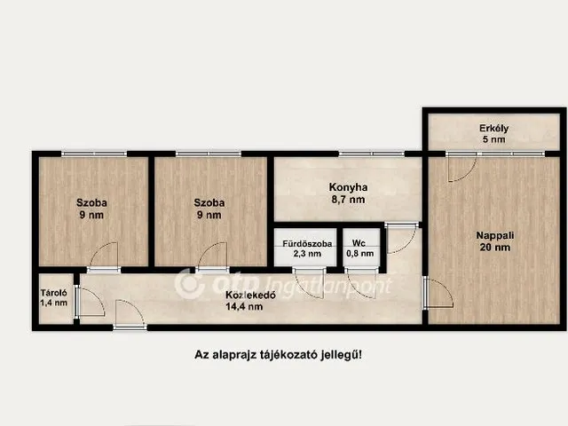 Eladó lakás Budapest VIII. kerület, Századosnegyed 64 nm