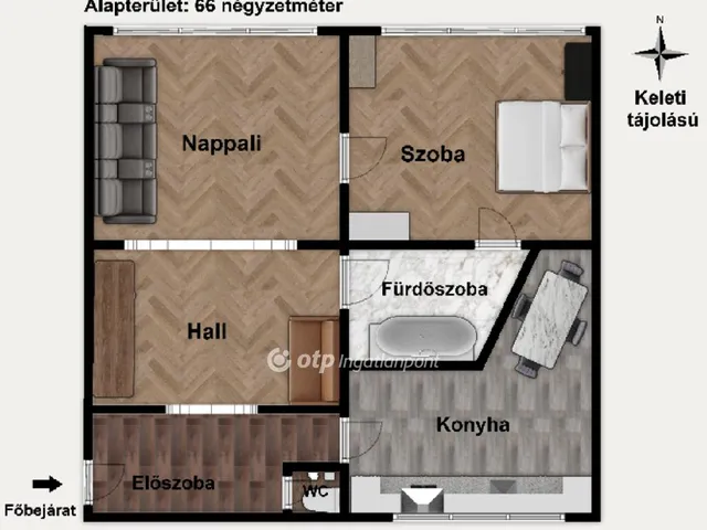 Eladó lakás Budapest II. kerület 66 nm