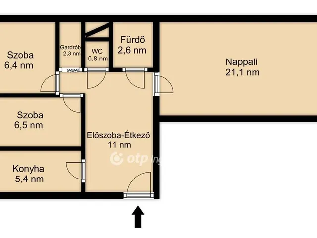 Eladó lakás Budapest III. kerület 56 nm