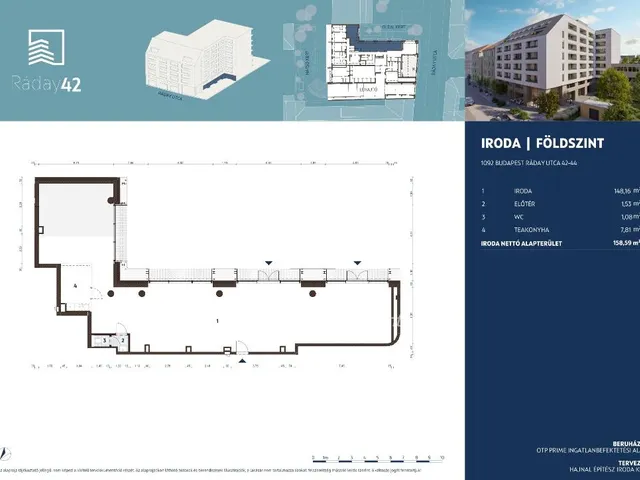 Eladó kereskedelmi és ipari ingatlan Budapest IX. kerület 158 nm