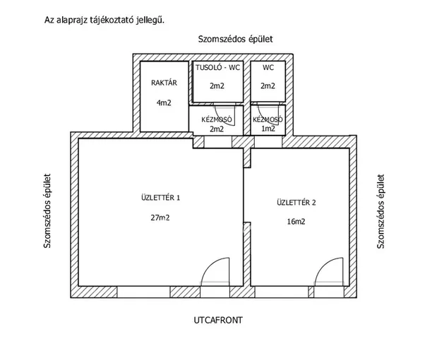 Eladó kereskedelmi és ipari ingatlan Csongrád, Városközpont 54 nm