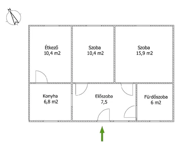 Eladó ház Kiskunmajsa 57 nm