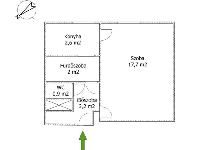 Eladó lakás Orosháza 26 nm