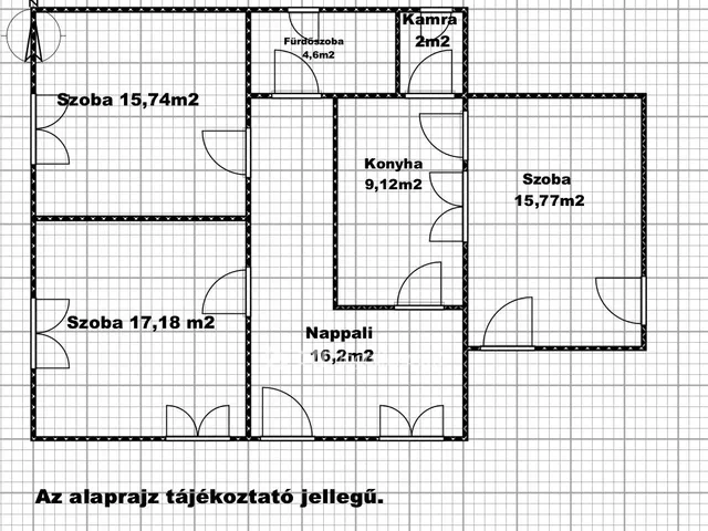 Eladó ház Tiszaörs 80 nm