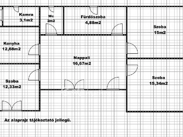 Eladó ház Tiszaörs 83 nm