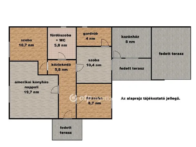 Eladó ház Tiszatenyő 75 nm