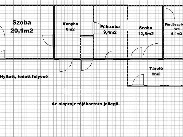 Eladó ház Tiszaörs 63 nm