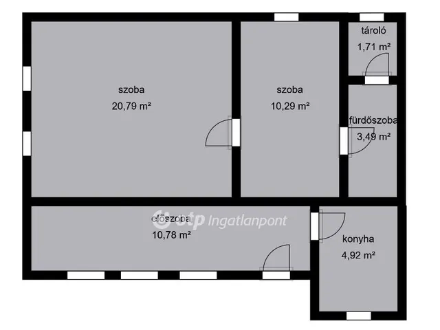 Eladó ház Orosháza, Szőlő krt 53 nm